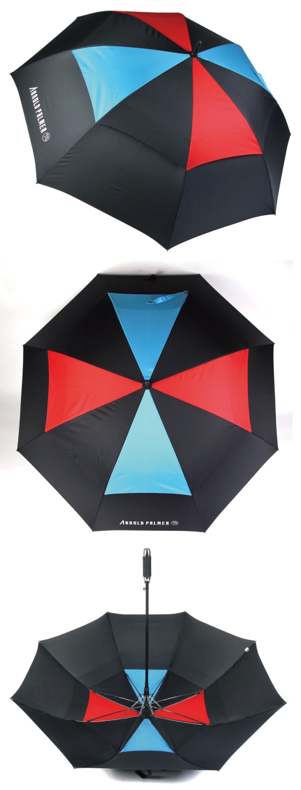 아놀드파마 방풍 자동 콤비장우산(빨.파)